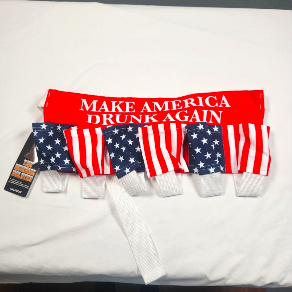 Calhoun Adjustable Make America Drunk Again Beer Belt, Multicolour, Standard
